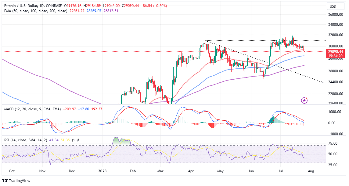 You are currently viewing BTC Below $29k – Can Bulls Save The Day?