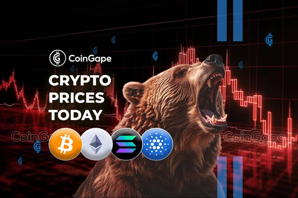 Read more about the article Bitcoin Dips To $67K, ETH At $3200, SOL, XRP, ADA Crash